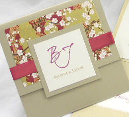 We have done a number of invitations for couples getting married in New York, Texas, Florida and recently opened two new studios in California in Los Angeles and in San Diego.  Let our invitations set the tone for your marriage ceremony and wedding reception.  We can also create engagment and shower invitations to match and have expanded our product line to include wedding gifts and favour boxes for your guests to enjoy.