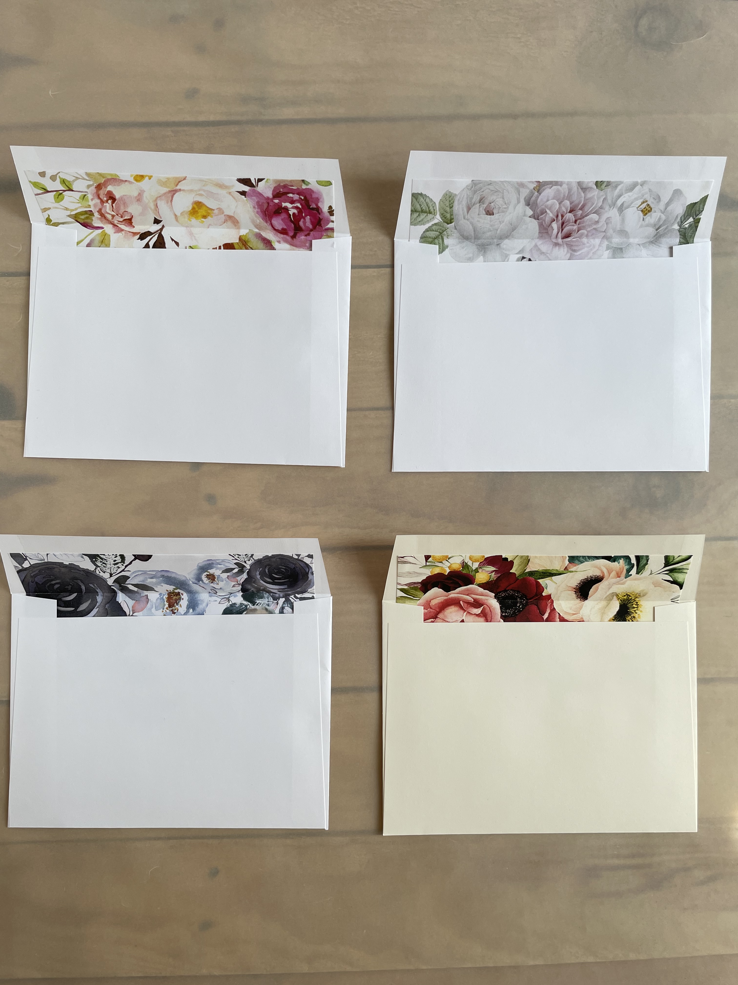 Envelope Liners Floral