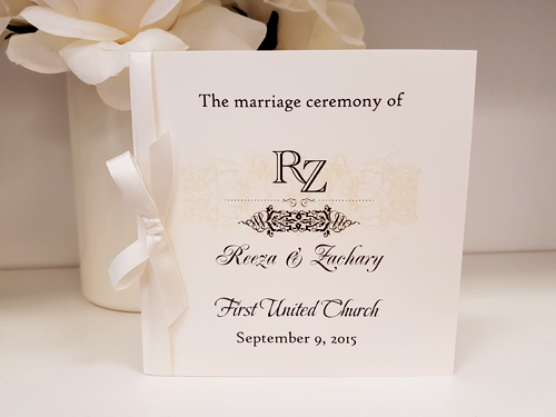 wedding ceremony program examples