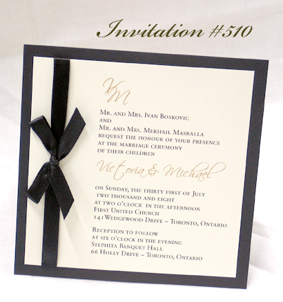 Wedding Invitation 510: 