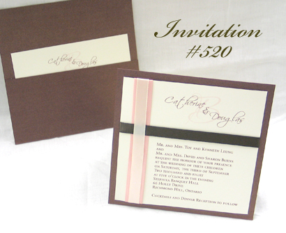 Wedding Invitation 520: 