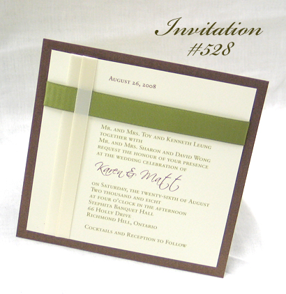 Wedding Invitation 528: 