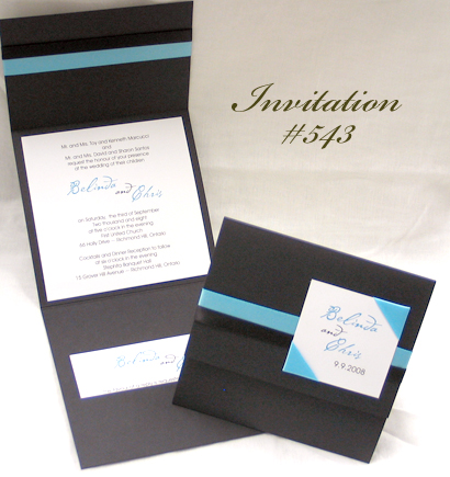 Wedding Invitation 543: 