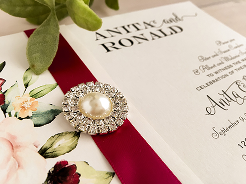 Wedding Invitation 2123: Antique Pearl