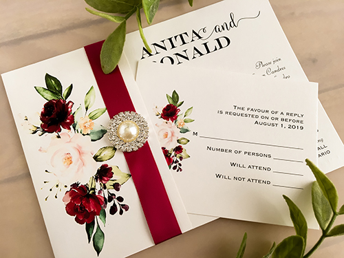 Wedding Invitation 2123: Antique Pearl