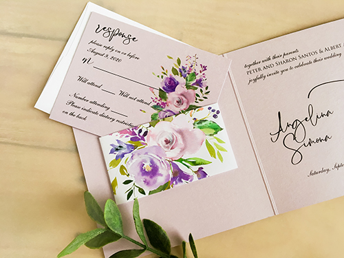 Wedding Invitation 2211: Orchid Pearl
