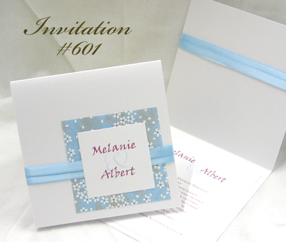 Wedding Invitation 601: 