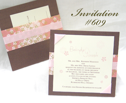 Wedding Invitation 609: 