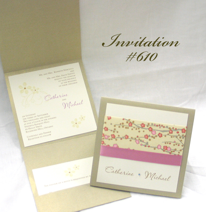 Wedding Invitation 610: 