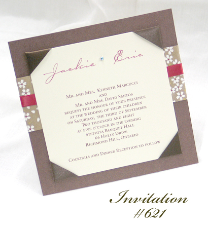 Wedding Invitation 621: 