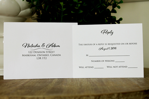 Wedding Invitation 1313: Tiffany Pearl, White Ribbon, Brooch/Buckle X, Metal Filigree F5 - Silver
