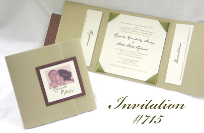 Wedding Invitation 715: 