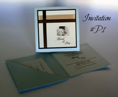 Invitation P1 Tiffany Pearl Chocolate Smooth Cream Smooth Cherish 