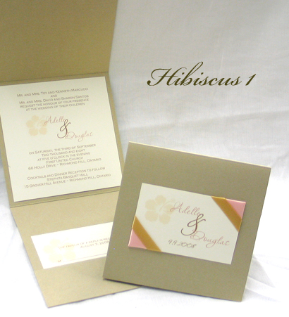 Invitation Hibiscus1 Gold Pearl Cream Smooth Passions Sabon Roman 