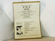 Invitation Destination2: Gold Pearl, Cream Smooth, Brooch/Buckle A10