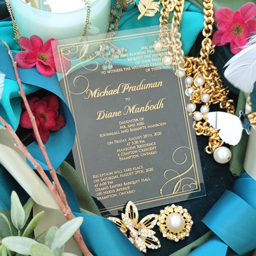 Sample Image of Acrylic Wedding Invite 20