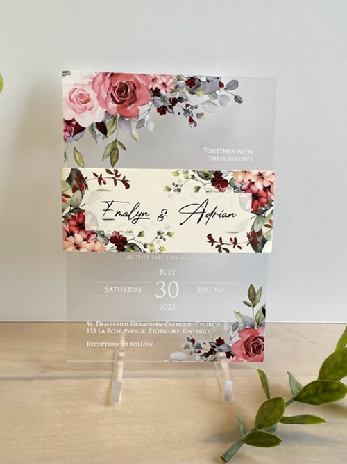 Sample Image of Acrylic Combo Wedding-invite-010