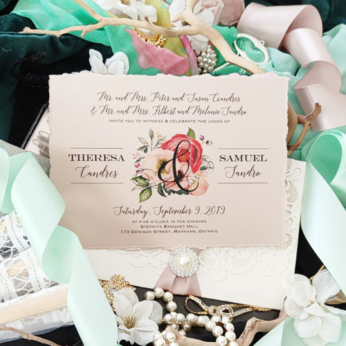 Sample Image of Deckle Wedding Invite 07