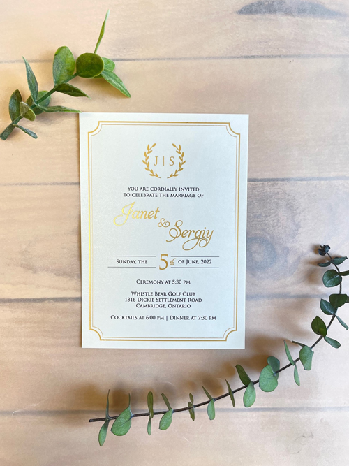 Sample Image of Foil Morewedding Invite 001