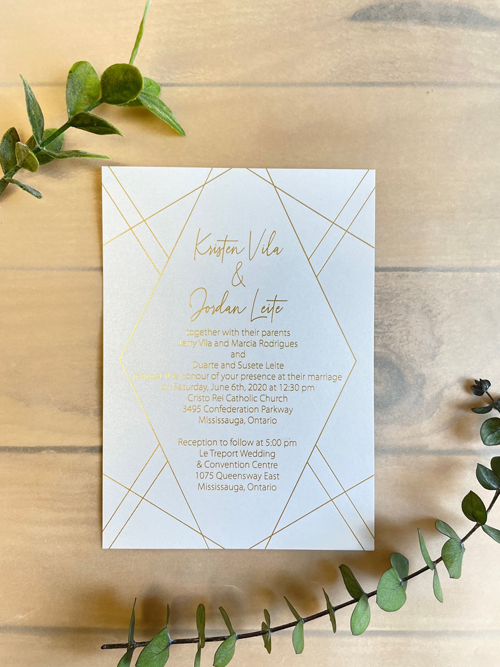 Sample Image of Foil Morewedding Invite 003