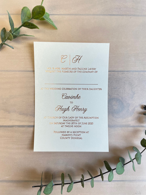 Sample Image of Foil Morewedding Invite 005