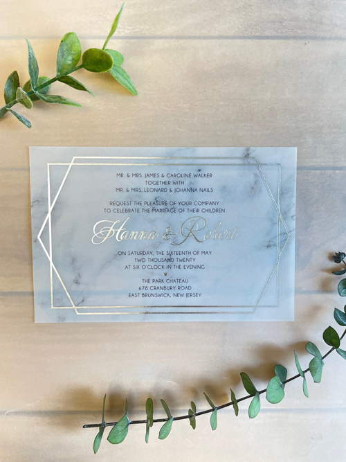 Sample Image of Foil Morewedding Invite 009