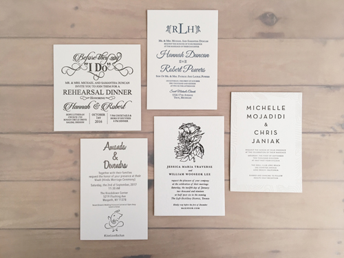 Sample Image of Letterpress Wedding Invite 97