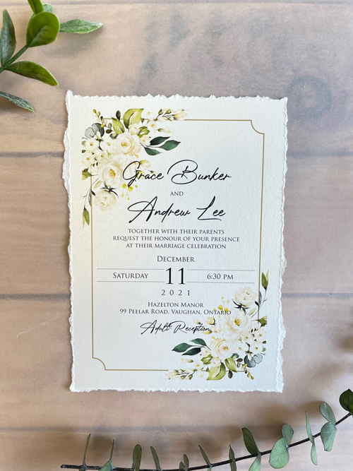 Sample Image of M Deckle Wedding Invite 004