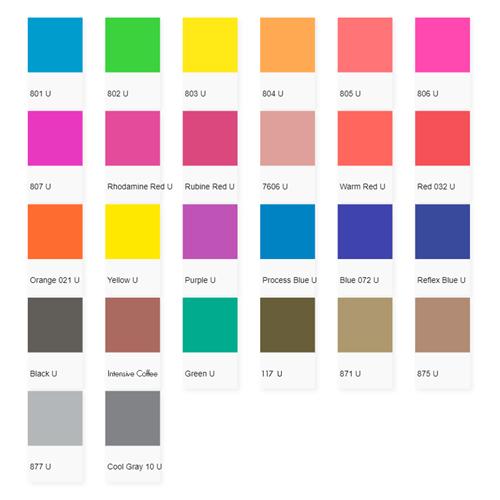 Letterpress Ink Colors