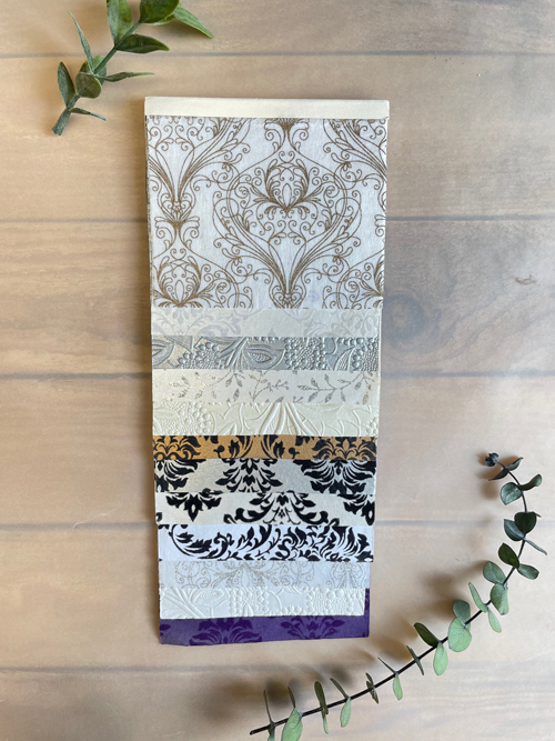 Paper Swatch Backing Flock