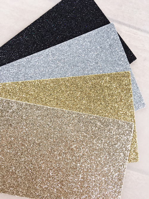 Paper Swatch Backing Glitter