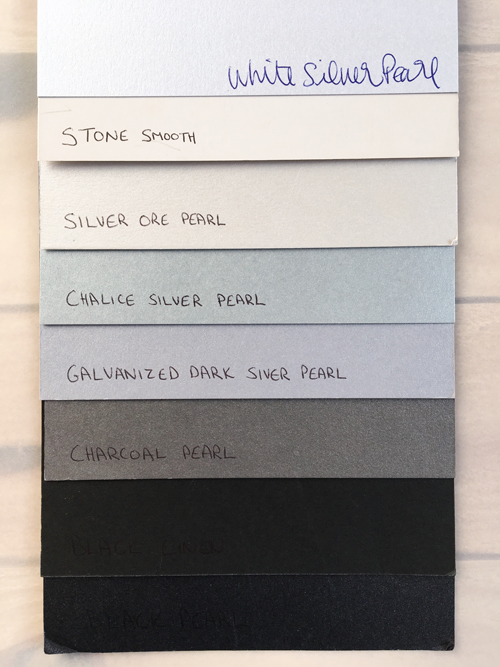 Paper Swatch Silver Black