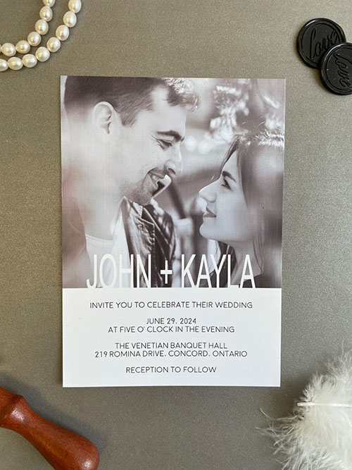 Sample Image of Photo Wedding Invitation 009