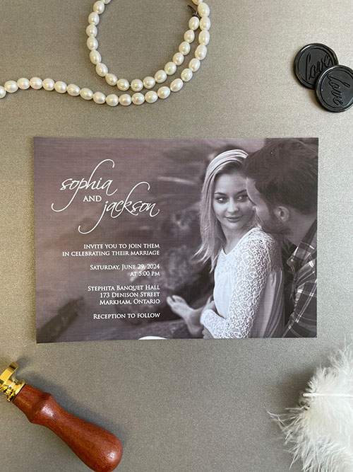 Sample Image of Photo Wedding Invitation 011