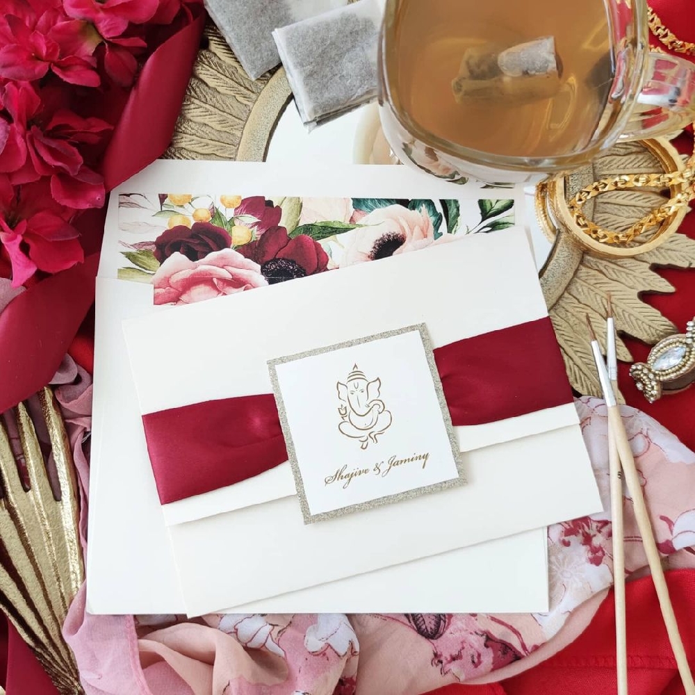 We love working with different cultures to create custom wedding invitations for our brides. Call us to book an appointment to visit our showroom by appointment to browse your options.
