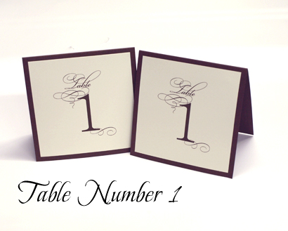 Other Accessory TableNumber1: Brown Pearl, White Smooth - Table number for the reception venue to help guests find their table.