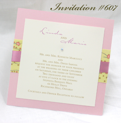 Invitation 607: 
