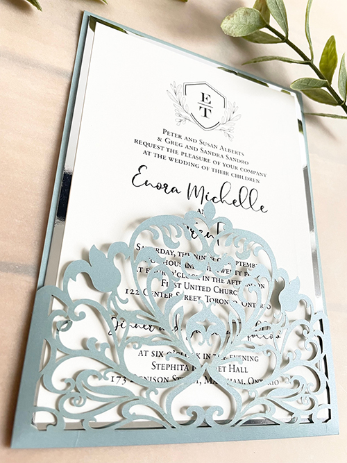 Invitation lc163: Silver Mirror