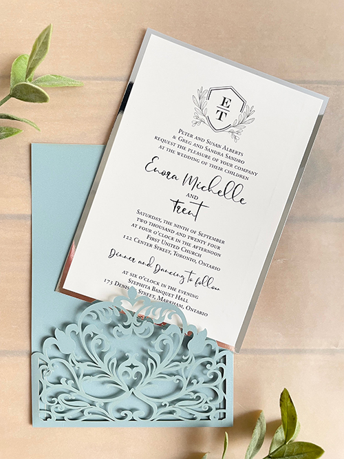 Invitation lc163: Silver Mirror