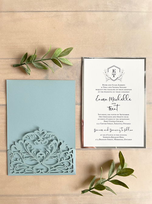 Invitation lc163: Silver Mirror