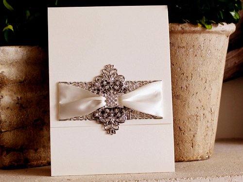 Invitation 1202: White Pearl