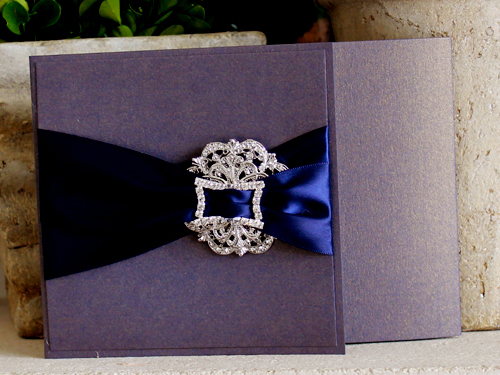 Invitation 1209: Colbalt Pearl, Colbalt Pearl