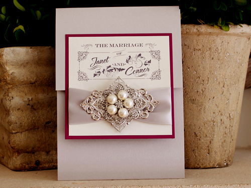 Invitation 1212: Silver Ore, Mulberry