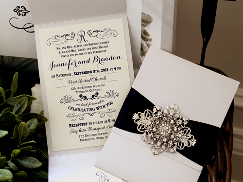 Invitation 1213: Iridescent Pearl