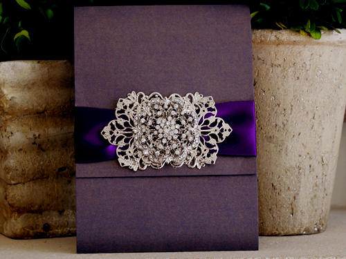 Invitation 1218: Colbalt Pearl