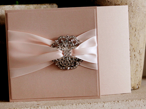 Invitation 1220: Blush Pearl, Blush Pearl, Brooch/Buckle A20