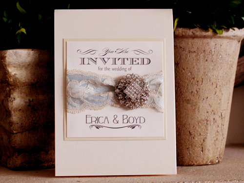 Invitation 1221: White Gold, Buttermilk Pearl