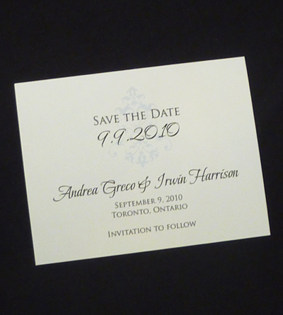 Invitation SavetheDate11: White Smooth