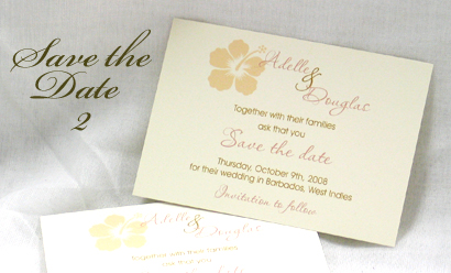 Invitation SavetheDate2: Cream Smooth