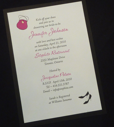 Invitation S20: Black Linen